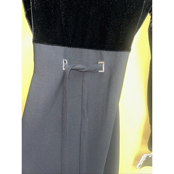 Women’s Formal Vintage Black David Warren New York Long Sleeve Dress, Sz 6, NWT - Picture 3 of 7